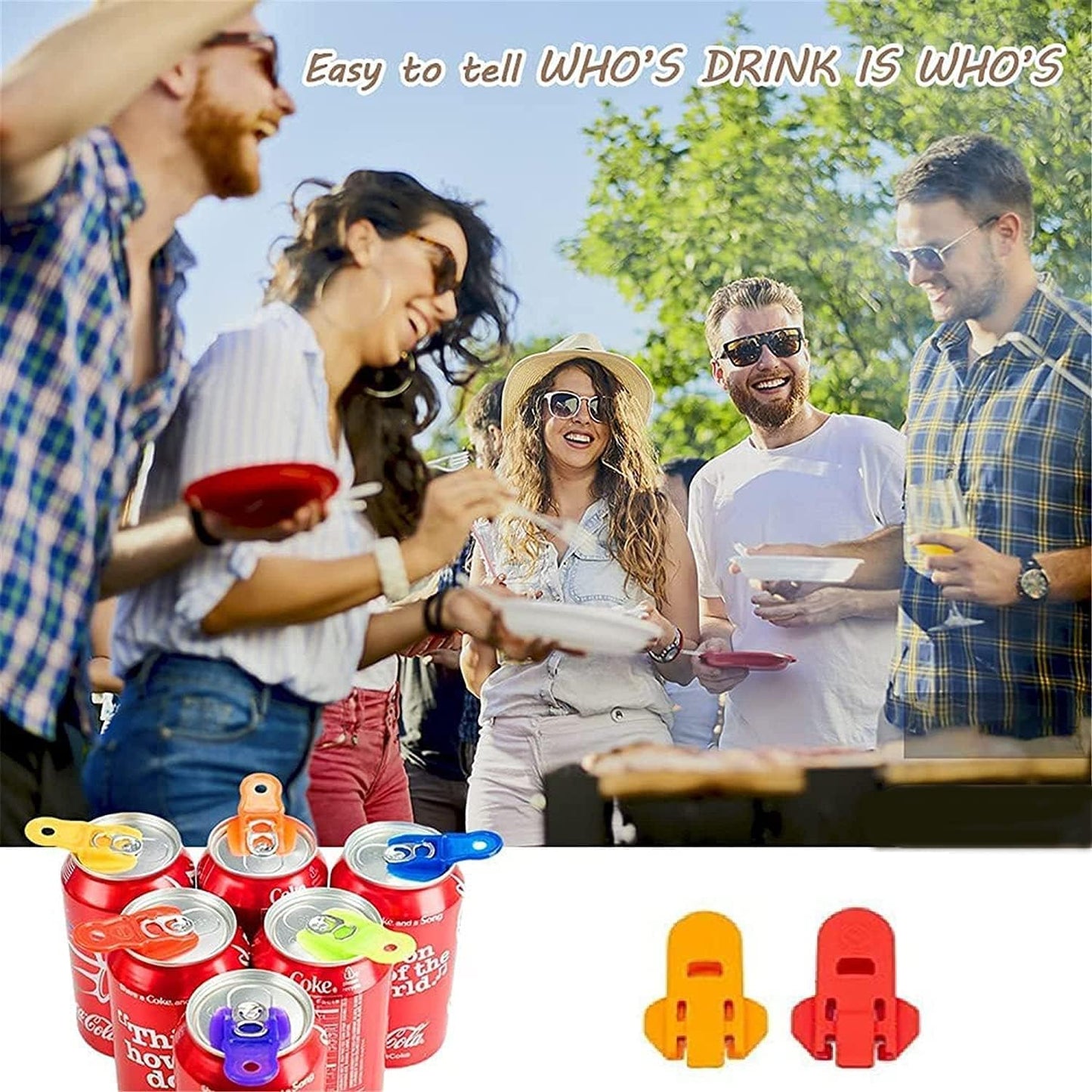 6 Pcs Manual Can Openers Manual Easy Can Opener for Family Drinks Protector Opener Drink Shield Plastic Tinned Can Tab Openers for Pop Beer Soda Cans Beverage Protector