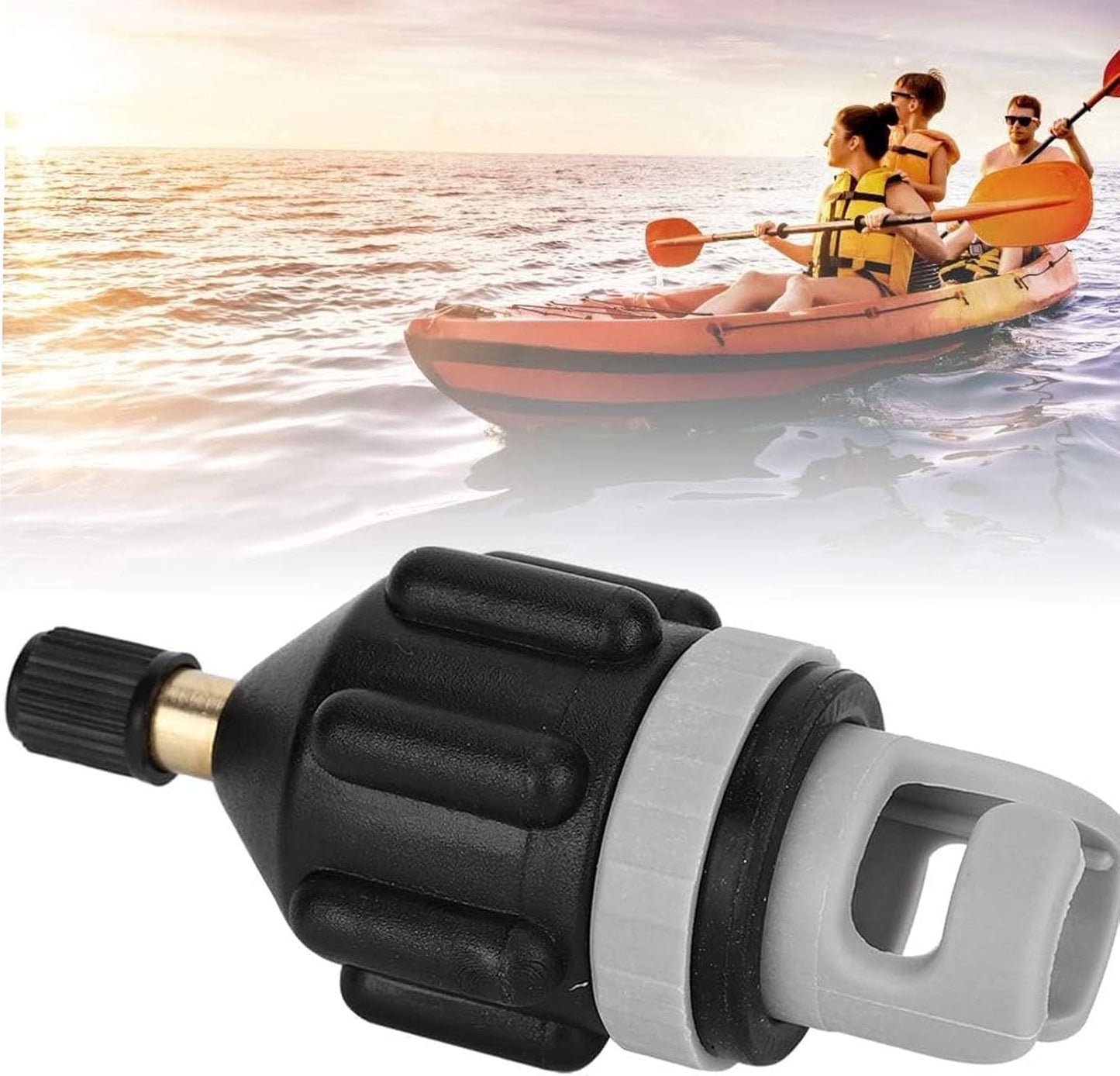 Inflatable SUP Pump Adaptor,Air Pump Converter Air Valve Adapter Sup with Standard Conventional Air Valve Attachment for Stand Up Paddle Board, Inflatable Bed, Inflatable Boat,Kayak