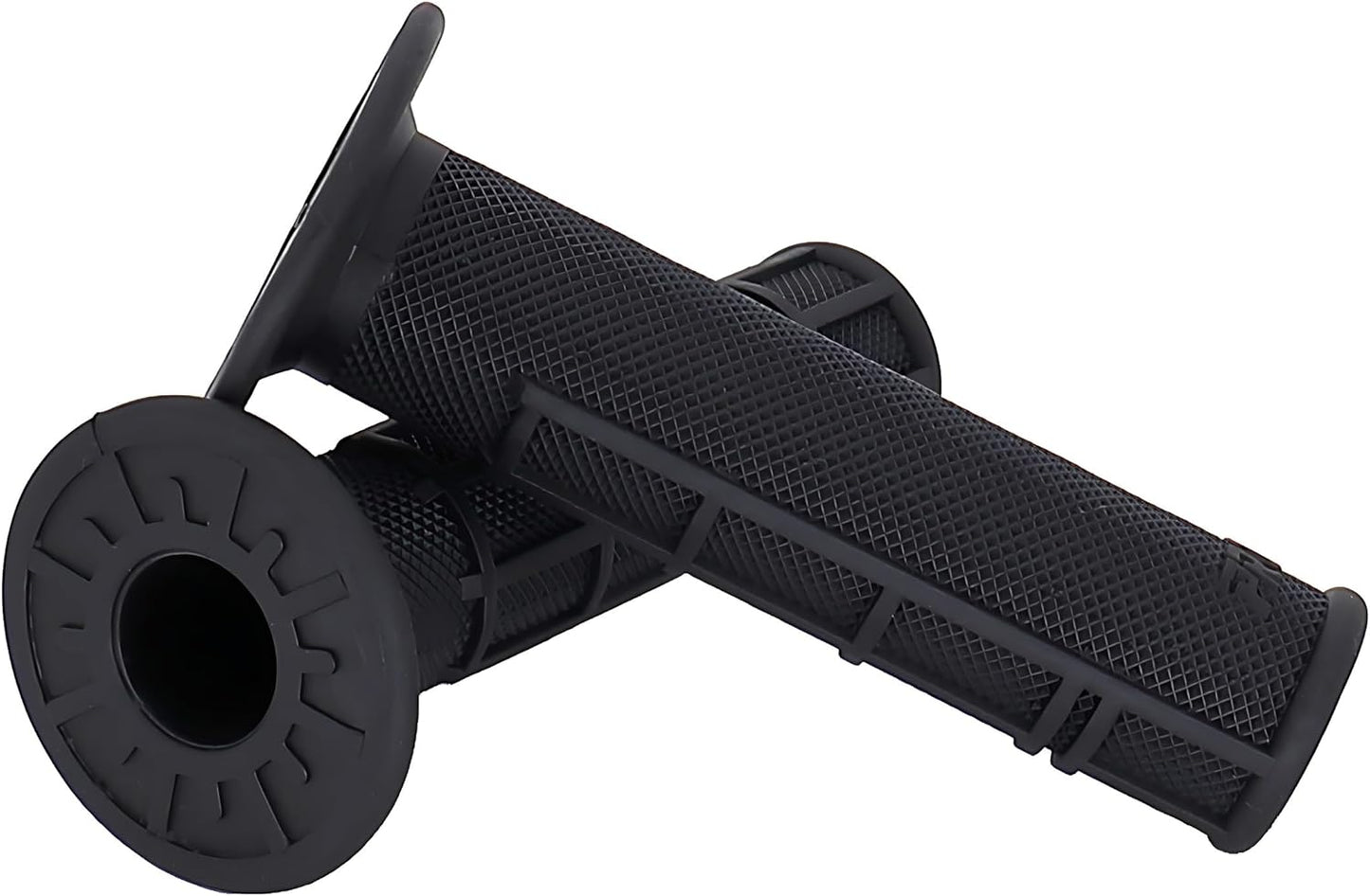 ATV Hand Grips 7/8" Soft Rubber Grip Compatible with ATV Arctic Cat Suzuki Yamaha Kawasaki Honda 400ex -Black