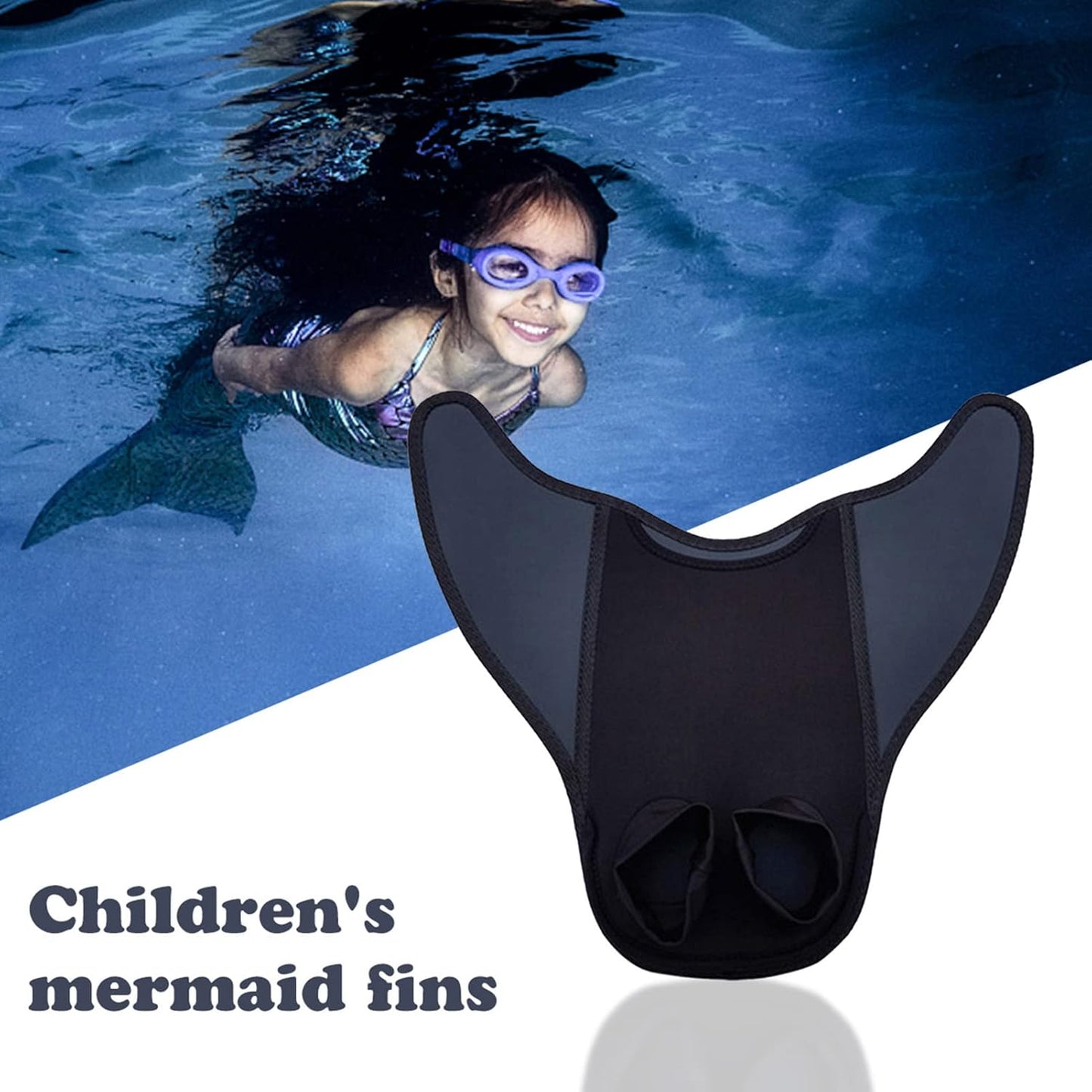 Mermaid Monofin, Mermaid Tails Kid and Adult Sizes, Swimming Flipper, Swimsuit Accessory, Queue De Sirene Enfant, Rubber Swimming Training Aid