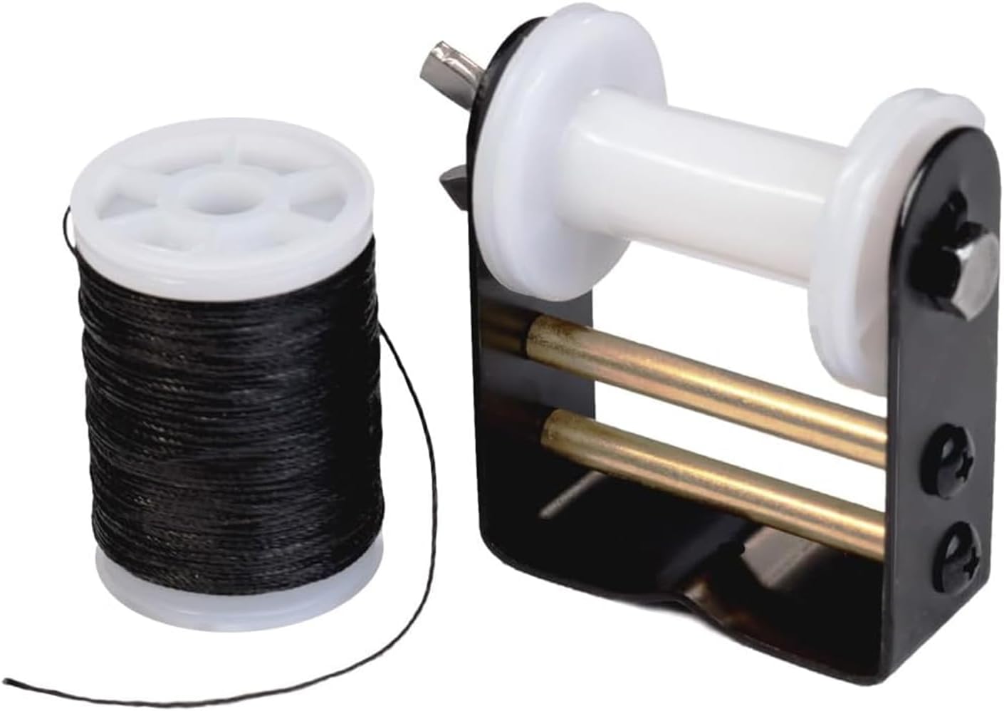 Archery Bowstring Serving Thread and Jig Set Nylon String Maintenance Accessories for Tying Peep Sight Compound Bow Recurve Black -
