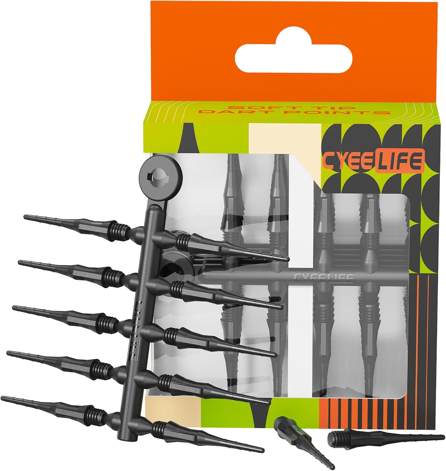 Fit Point Plus Tip | Soft Dart Points 2BA Thread Accessory 50 Count -