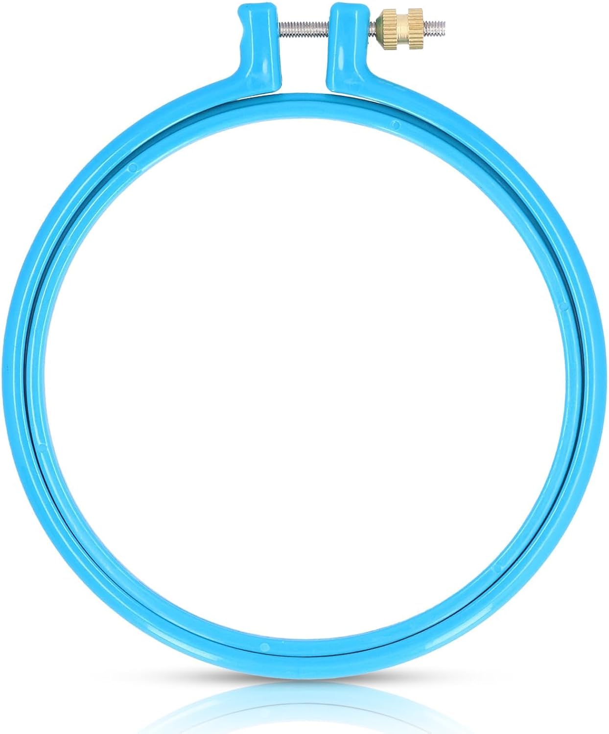 Embroidery Hoop Plastic, 5in Plastic Circle Cross Stitch Ring Supplies for Art Craft Sewing, Random Color