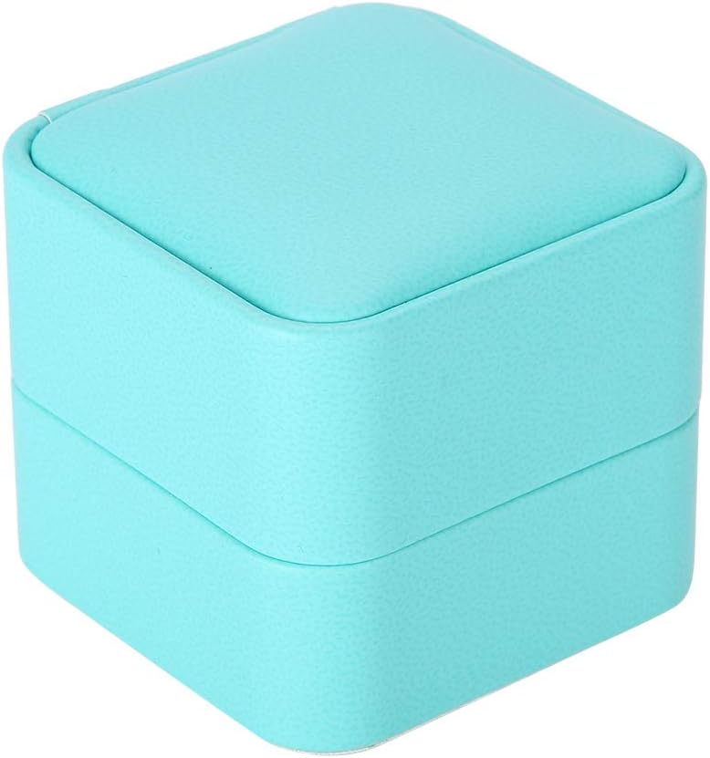 Jewelry Travel Case,Small Box Small Organizer,PU Leather Mini Case for Women Girls(A)