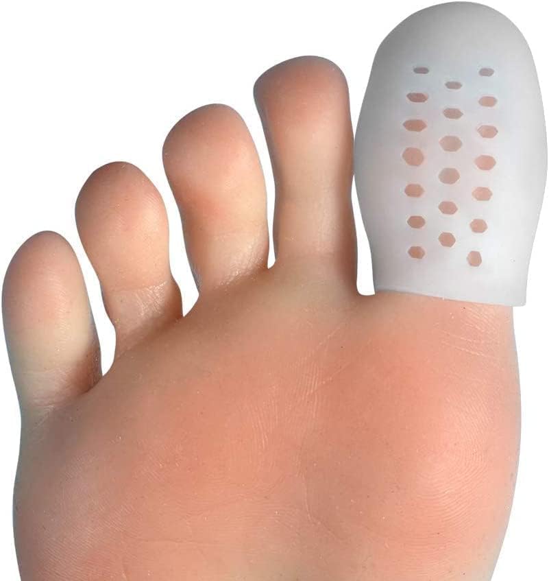 Large toe caps - 10 breathable toe protectors Toe protectors with holes to reduce friction and protect large toes