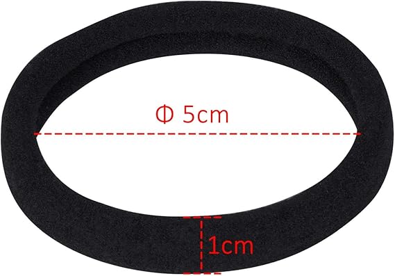 20 large cotton elastic hair ties - ponytail holder headbands - for thick curly hair - long hair