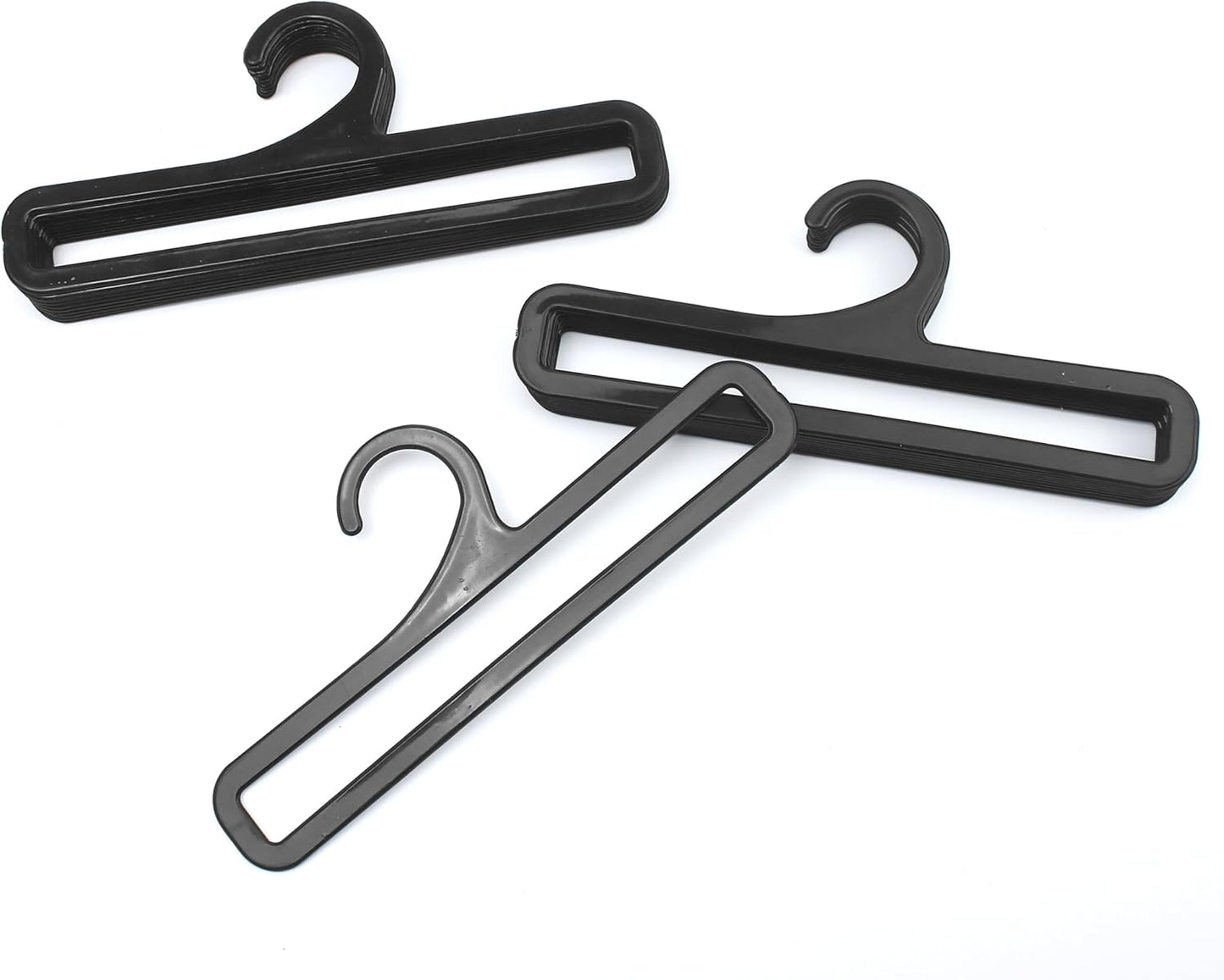 Towel rail - Tea towel hook - Display - 7.75 inches long - 50 pieces - Black - Multi-functional - Plastic clothes rail - Storage rack - Suitable for hanging leggings, scarves, socks, hats, shawls and belts