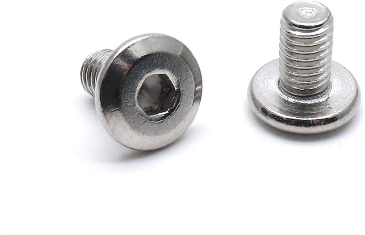 Biaungdo M6x10mm Stainless Steel Flat Head Hex Socket Cap Bolts Screws Countersunk Connector Fastener,Pack of 30