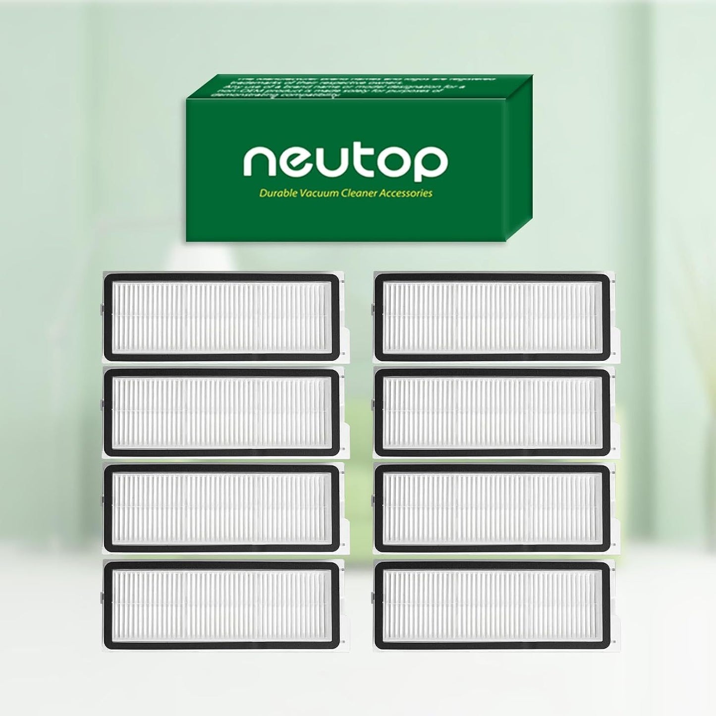 Replacement ilters Compatible with Qrevo S, Qrevo Plus, Qrevo Pro, Qrevo S5V, QV 35A, QV 35S, Qrevo Edge, Qrevo Edge S5A, Qrevo Curv, Qrevo Curv S5X, Robot Vacuums, 8-pack
