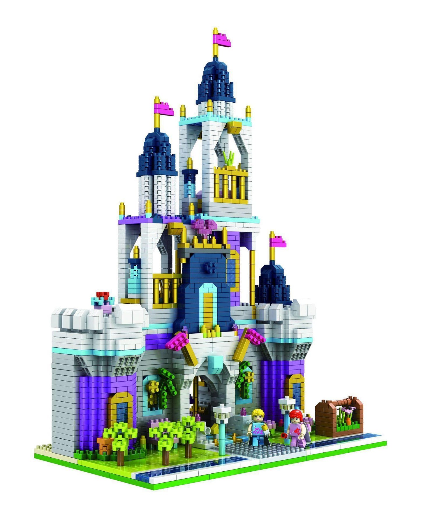 2800 Pcs The Great Purple Castle Building Blocks Toys DIY Assemble Toys kits Model Kits