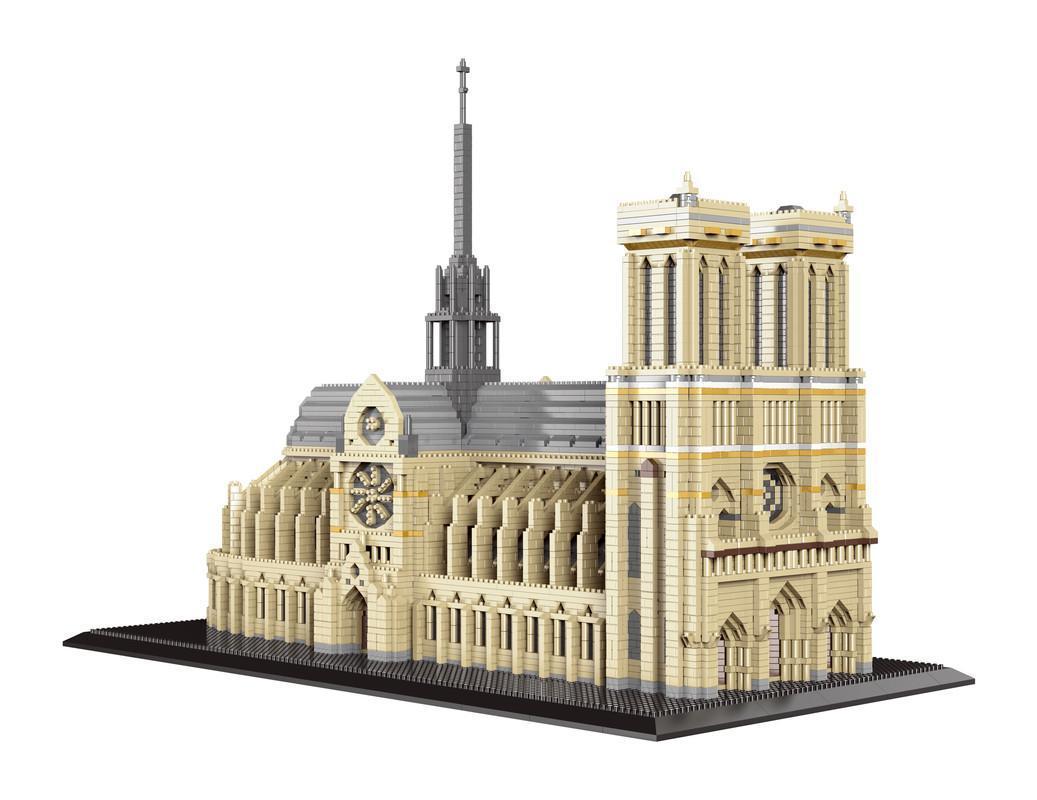 7380 Pcs Notre Dame de Paris Building Blocks Toys DIY Assemble Toys kits Model Kits