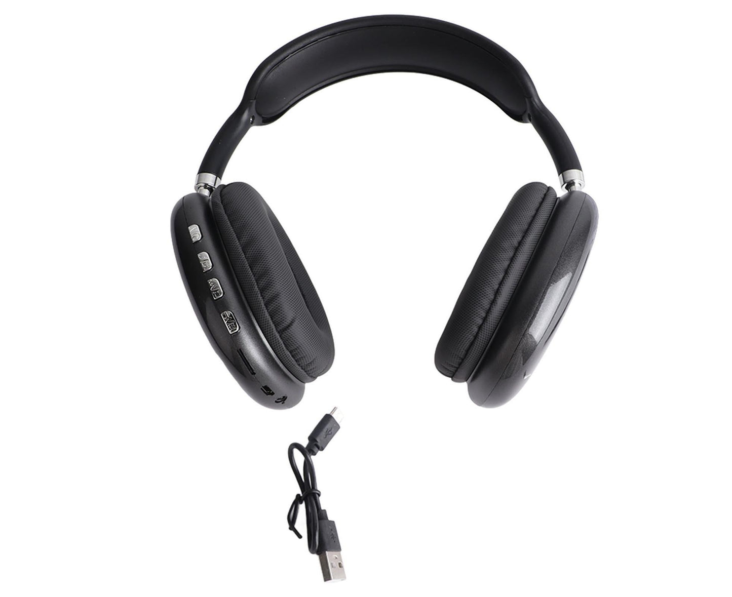 Wireless Bluetooth Headset Bluetooth 5.0 and EDR Stereo Noise Cancelling Lightweight Foldable Bluetooth Headphone Black Type 1