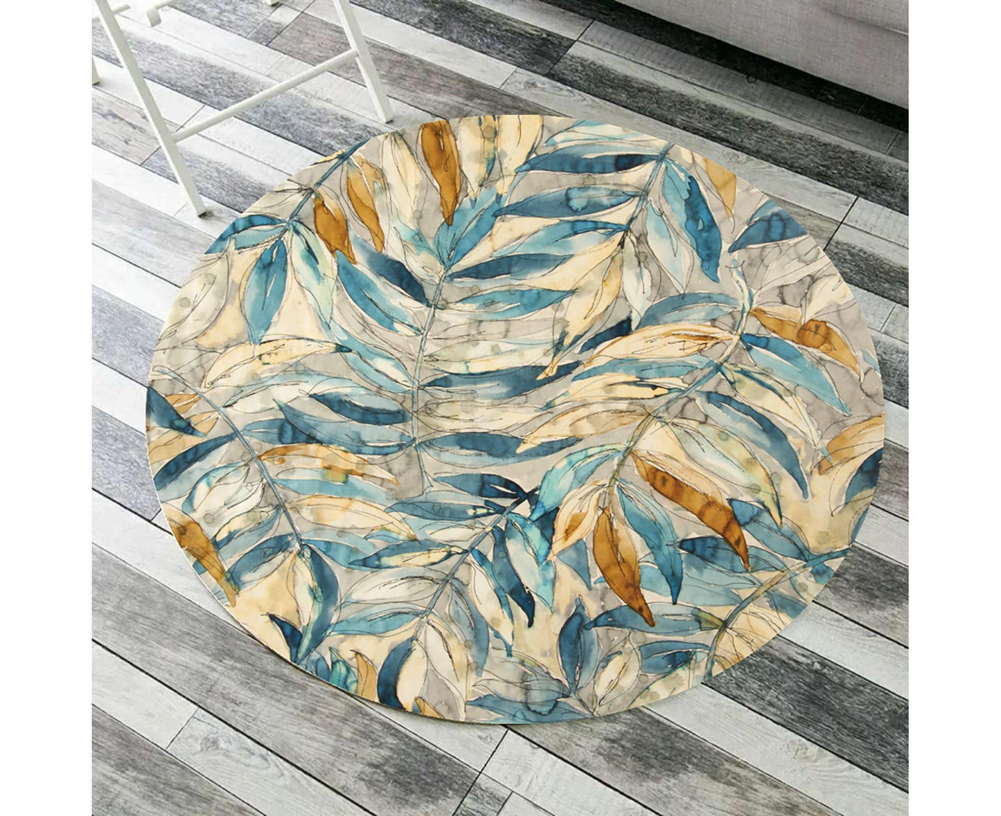 Beach Blanket Soft Absorbent Polyester Pretty Floral Printed Beach Towel for Picnic-18