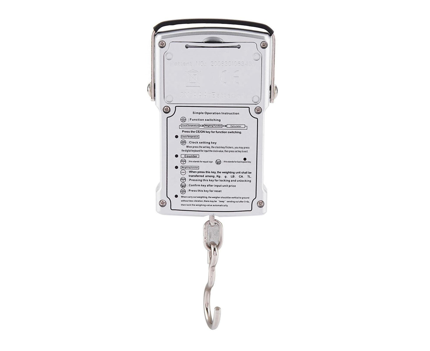 Electronic Fish Hook Scale 50Kg Luggage Weighing 7 in 1 Digital Hanging Scales