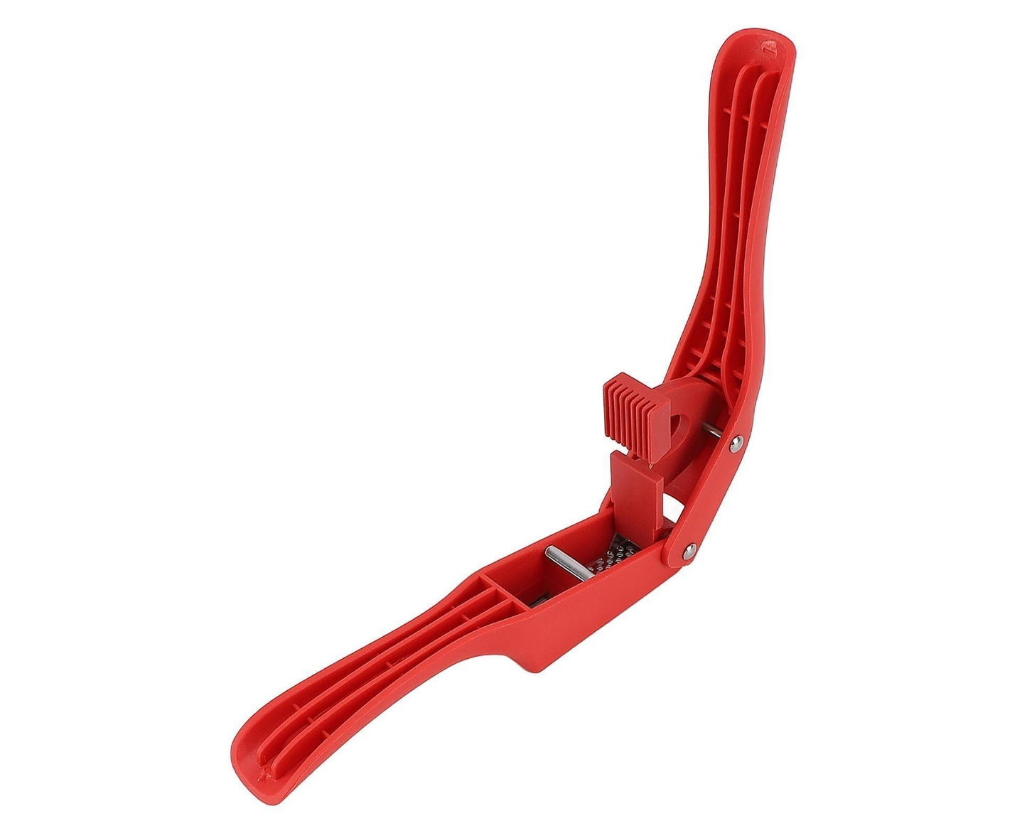 Garlic Press Multipurpose 2 in 1 Efficient Easy To Squeeze Ergonomic Handle Garlic Mincer Tool for Kitchen Red