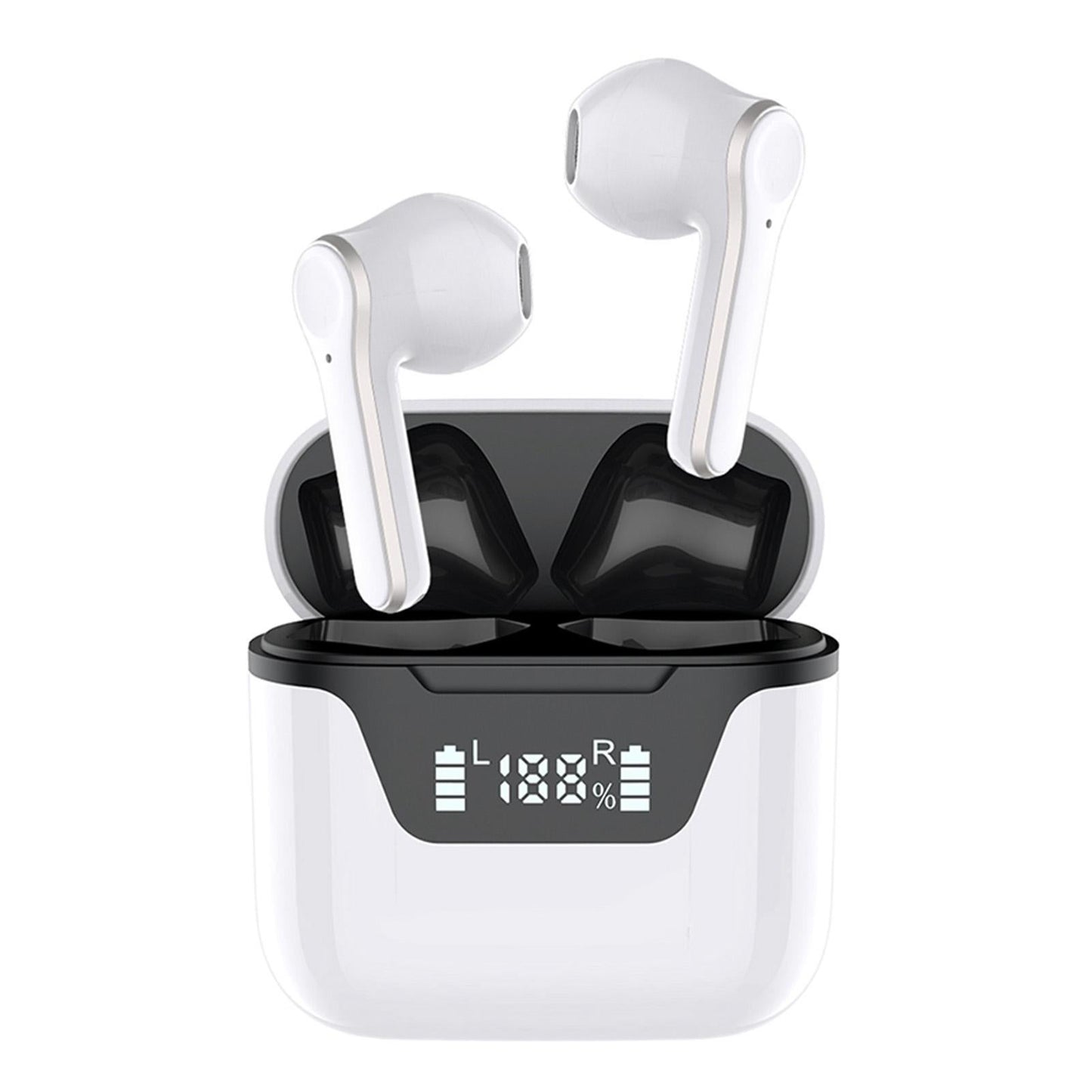Language Translator Earbuds Bluetooth Support 144 Languages Translation Wireless Translator Earphone White