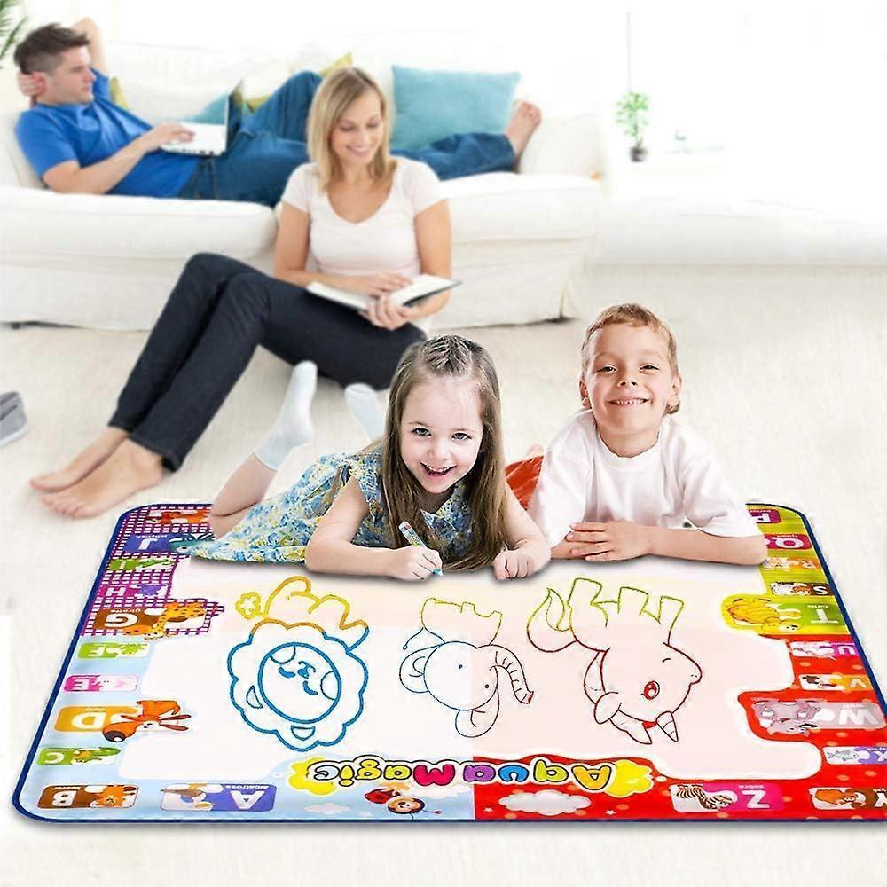 Water Doodle Mat, Large babies Painting Mat, Clean Drawing Mat with Neon Colors, Educational Toys for 3 4 5 6 Year Old babies babiess Boys Girls