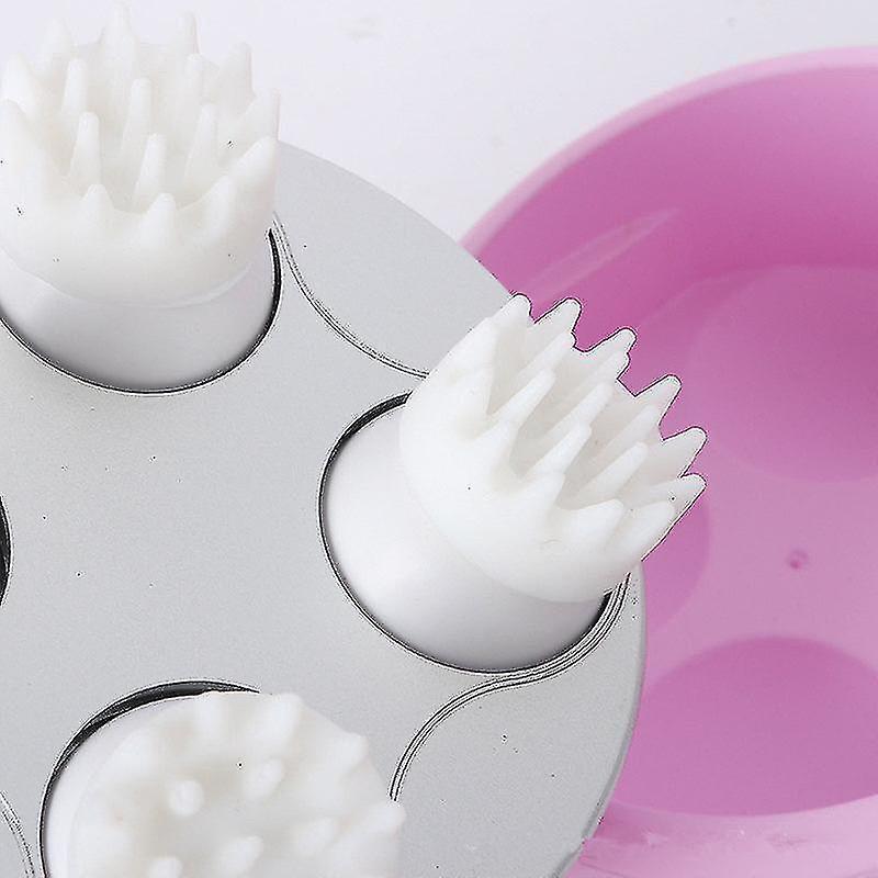 Pet Head Massager, Soft Silicone Brush Head, Gentle Massage, Usb Charging, Electric Pet Massager 1pcs-white