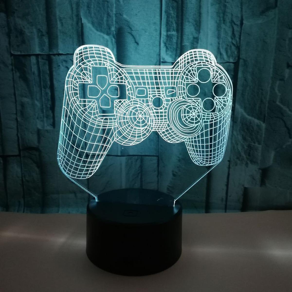 Video Game Controller Lamp Night Light 3D Illusion Game On