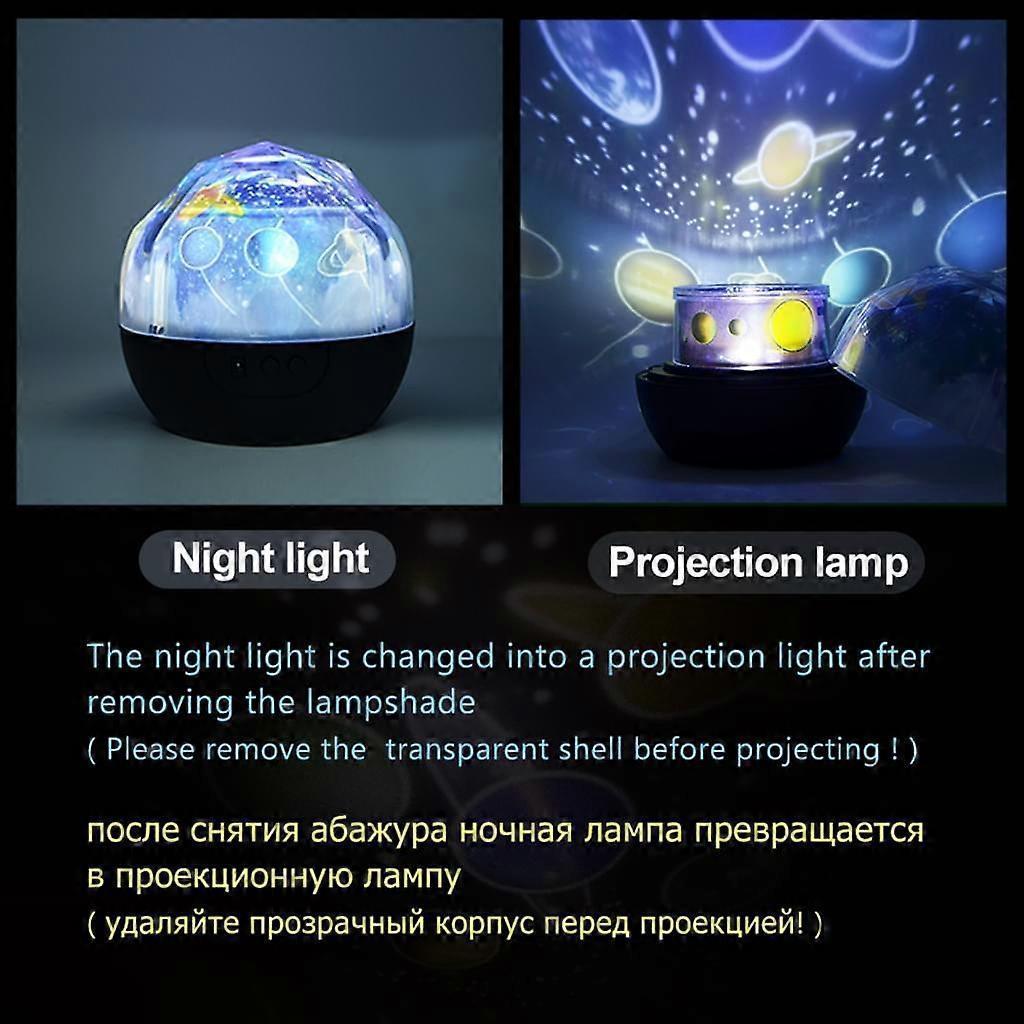 Starry Night Light, Planetary Projector Earth Universe LED Light Colorful Starry Sky babies babies Christmas Gifts