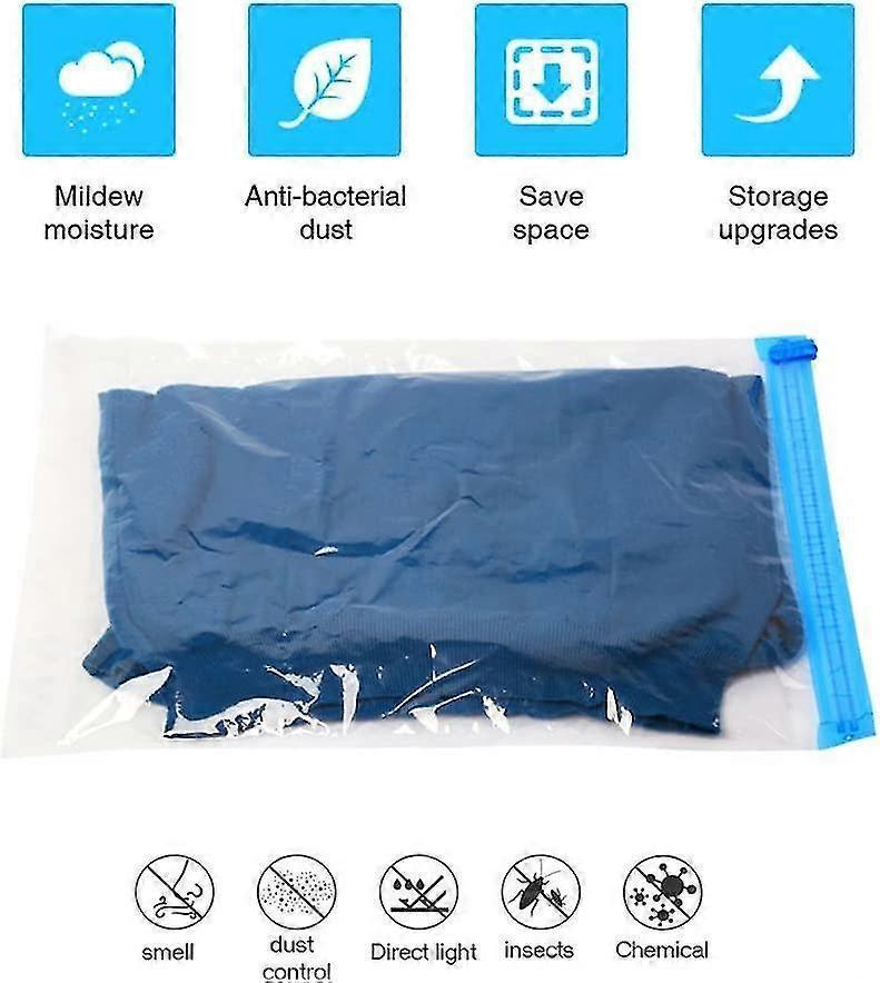 Travel Vacuum Bags For Rolling By Hand 8 Pieces Vacuum Storage Bags For Travel Gift