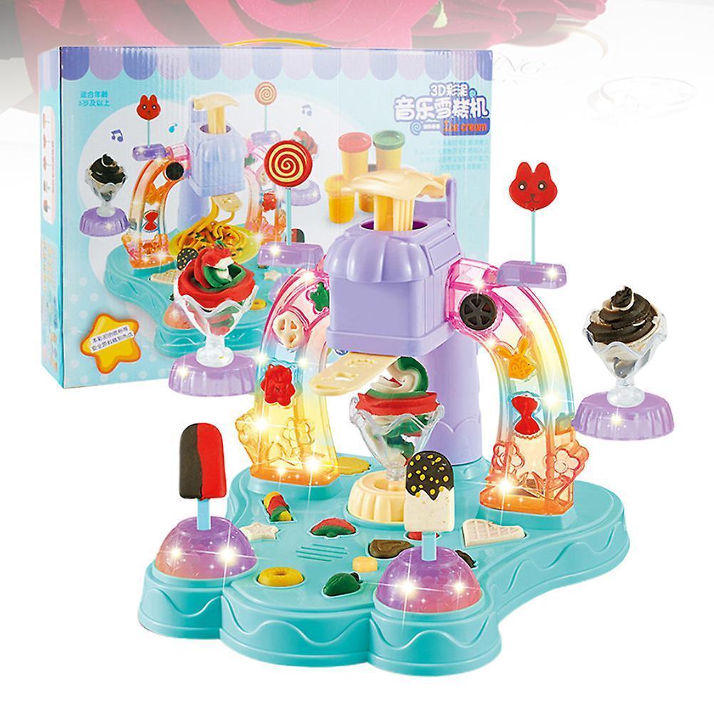 Developmental Toys Ice-lolly Maker Toy Ice Cream Machine Toy Ice-lolly Machine Toy Plasticine Cream Machine Maker