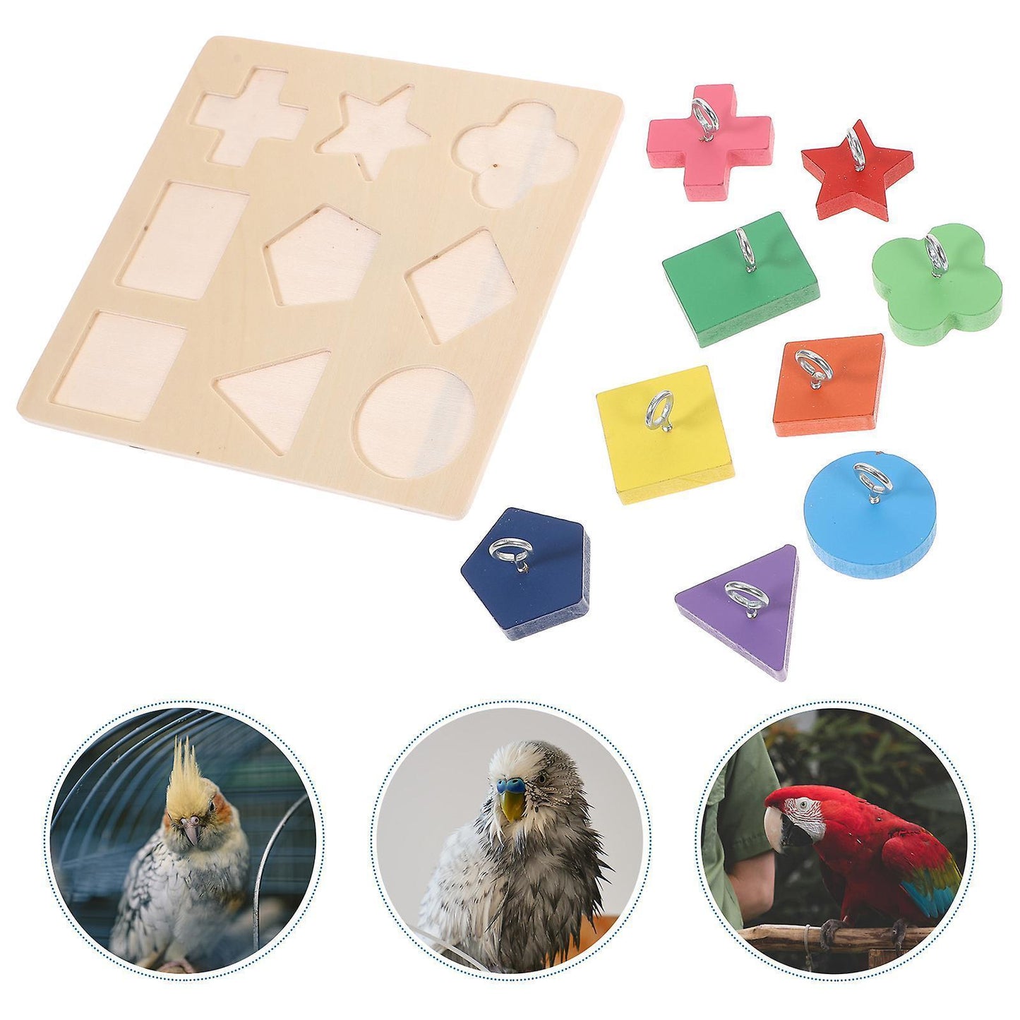 Bird Toys Parrot Interactive Toy Parrot Training Toys Macaw Training Bird Intelligence Toy
