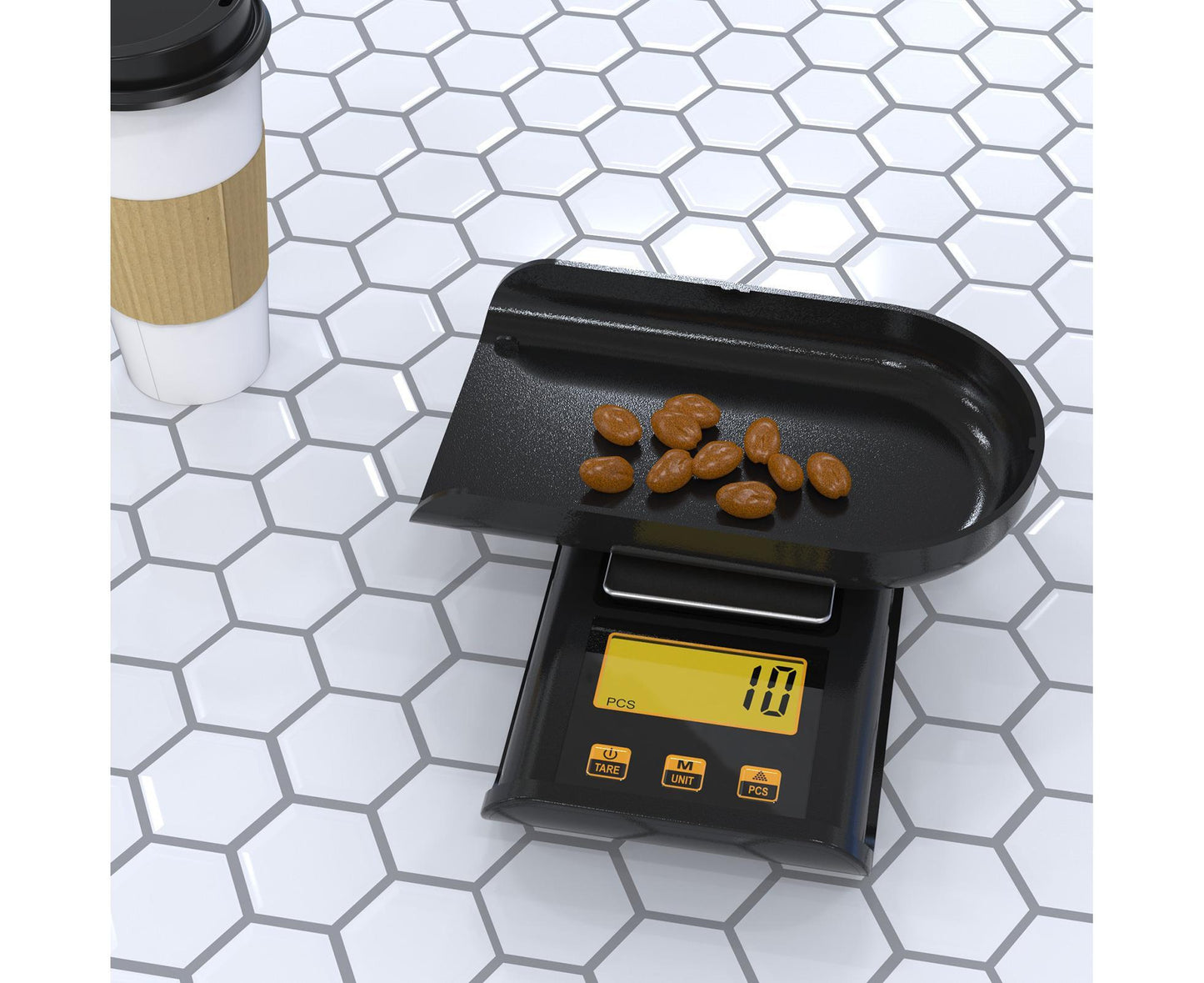 Electronic Kitchen Scale 500g/0.01g Palm Scales with Cal Weight High Precision Pocket Scales Portable Electronic Scales for Flour Category