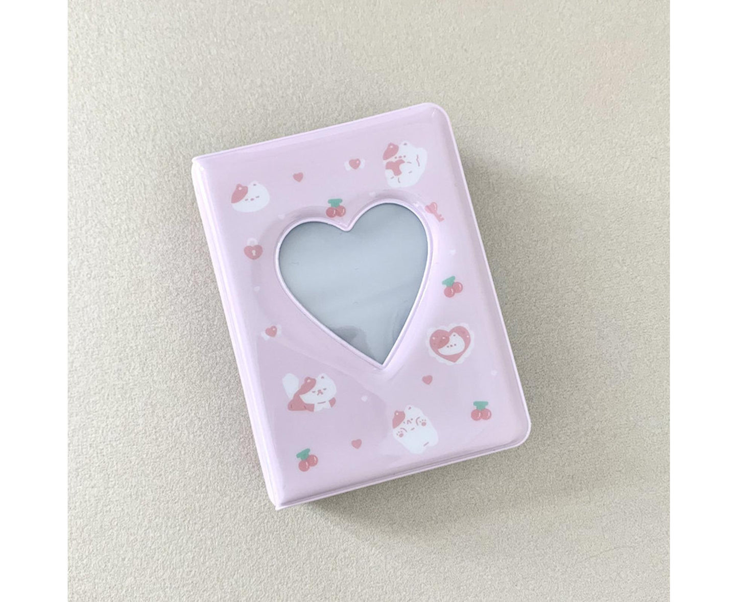 3 Inch 40 Pockets Card Book Waterproof Mini Cartoon Animal Photo Album Storage Pouch Dormitory Supplies