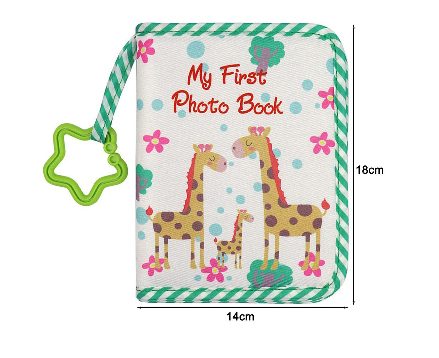 babies Photo Album Promote Brain Development Create Lasting Memories Soft Cloth Photo Book for babiess - Green