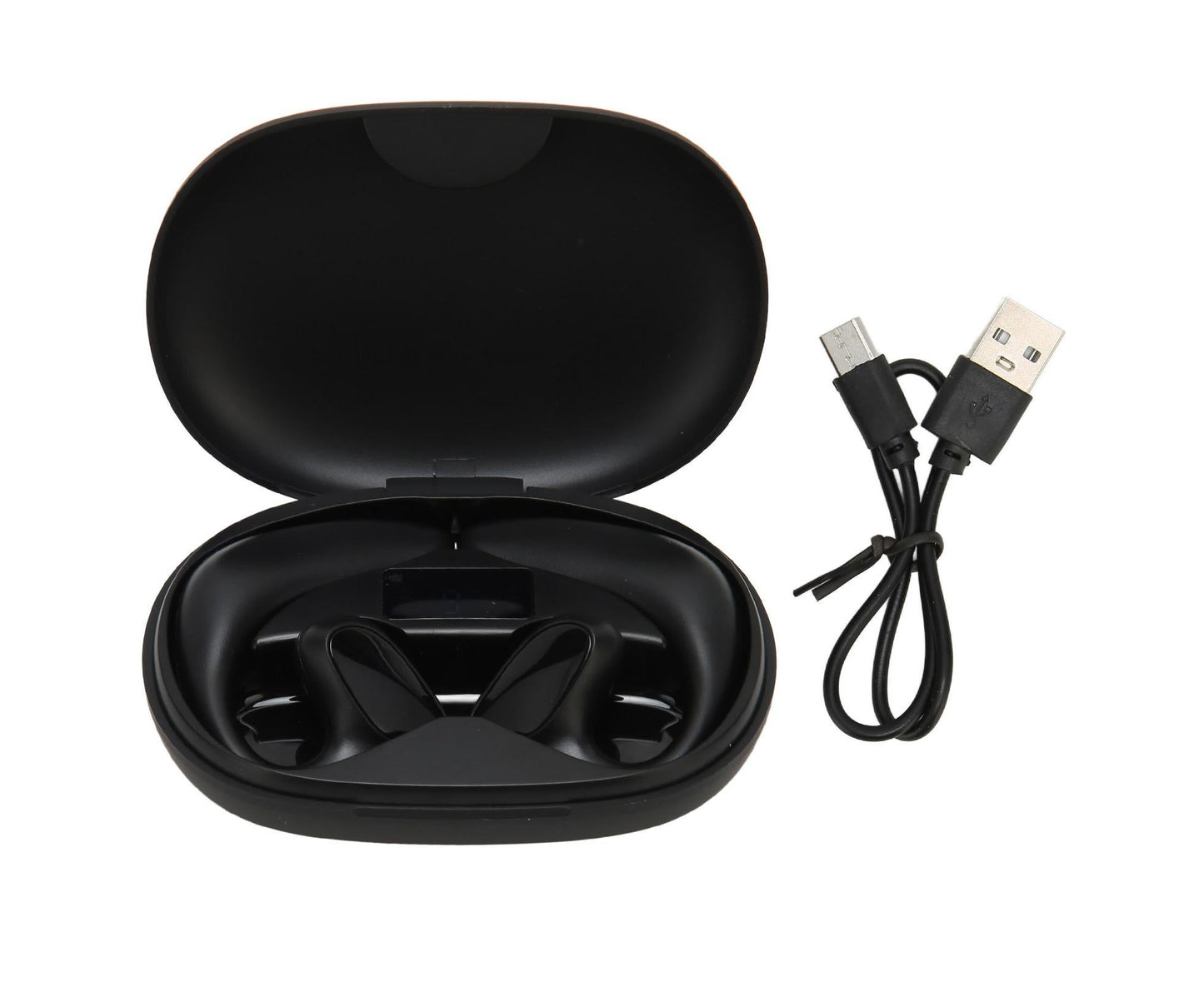 Bluetooth Translator Headphones 144 Languages Stereo Translation Earphone with Charging Case for Android for IOS Black