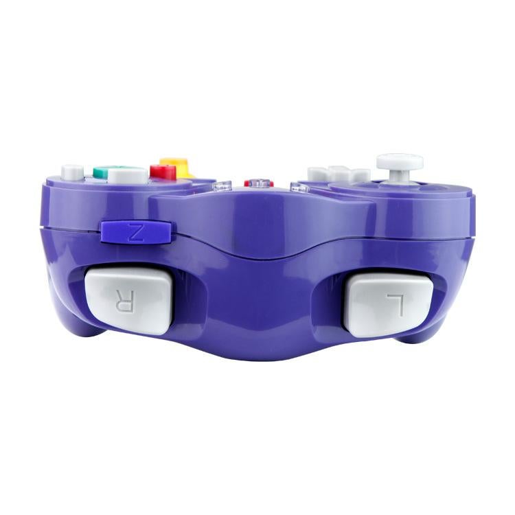Wireless Game Controller for GC - 2.4Ghz Gamepad with Turbo & Vibration - Compatible with GC Console - Purple