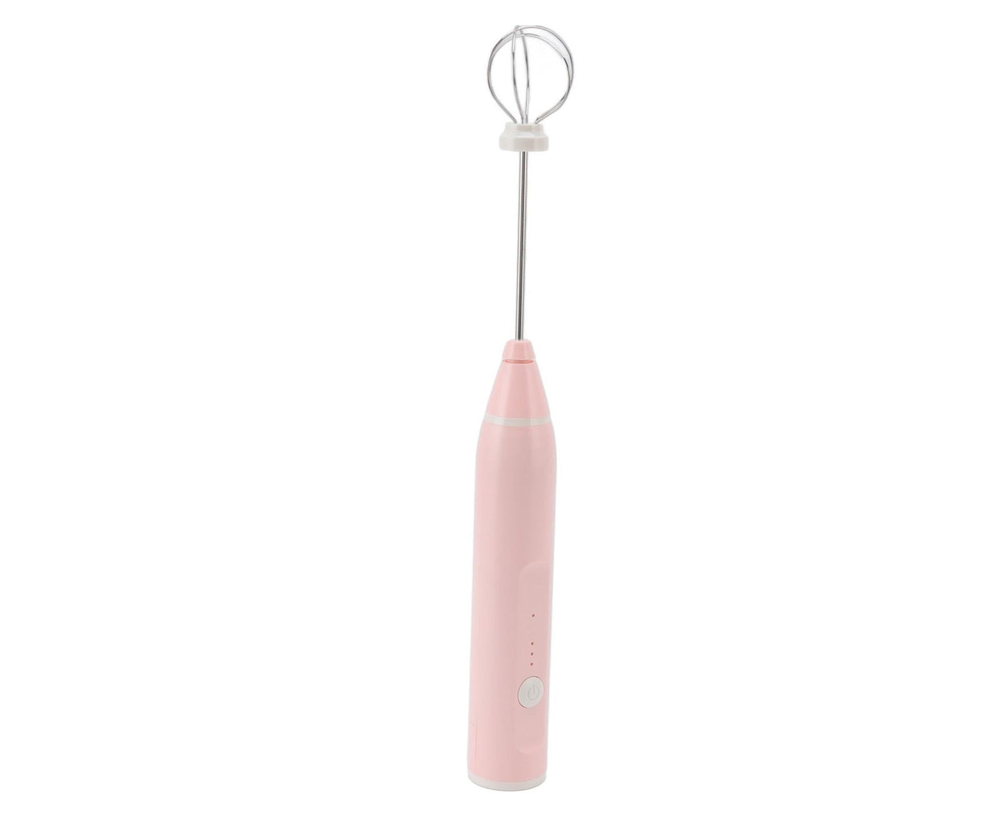 Mini Electric Stirrer, Cordless Multifunctional Eggbeater with 2 Heads for Home Coffee & Drinks, Pink
