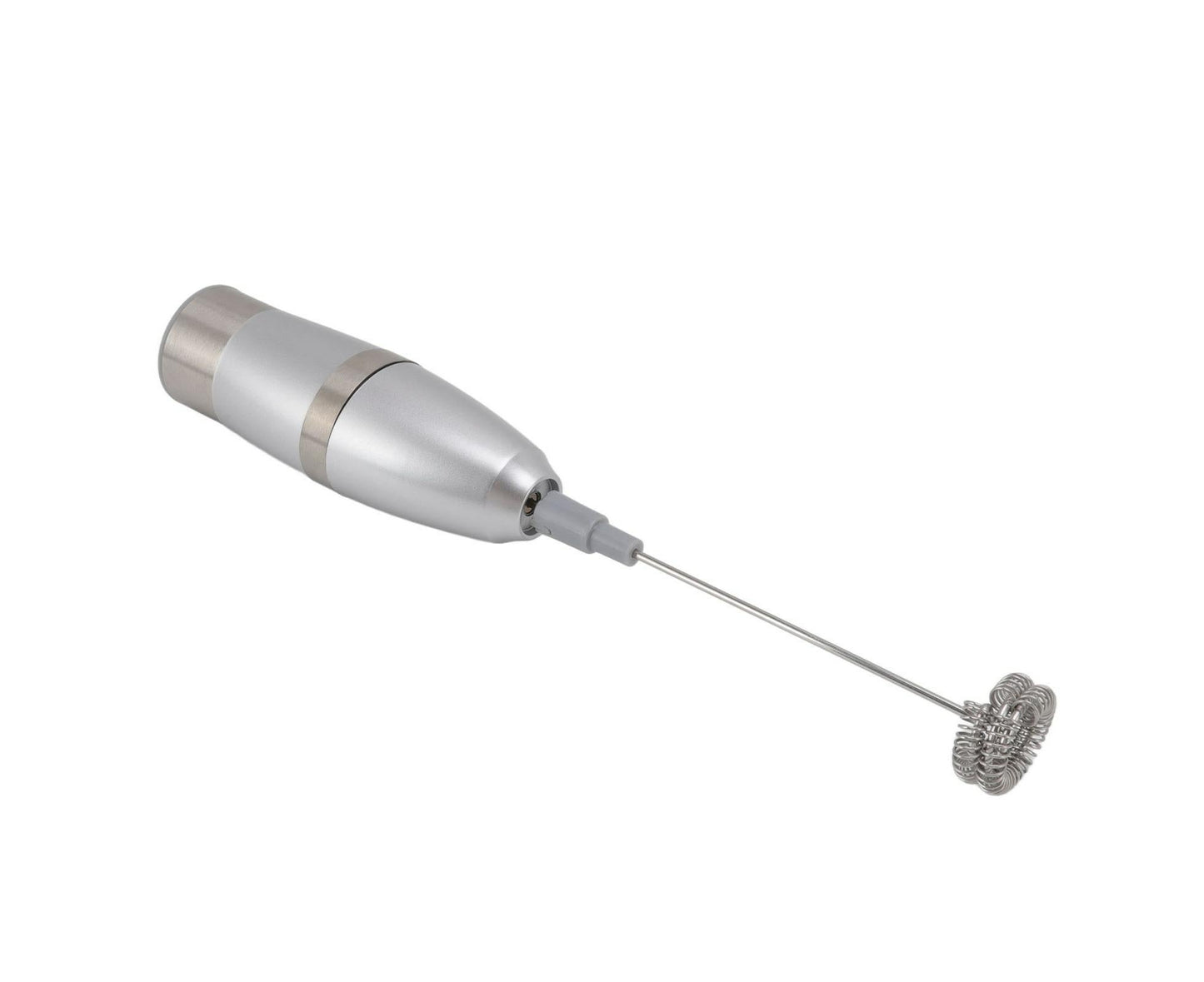Electric Milk Frother, Handheld Battery Operated Drink Mixer, Portable Eggbeater with Stainless Steel Whisk