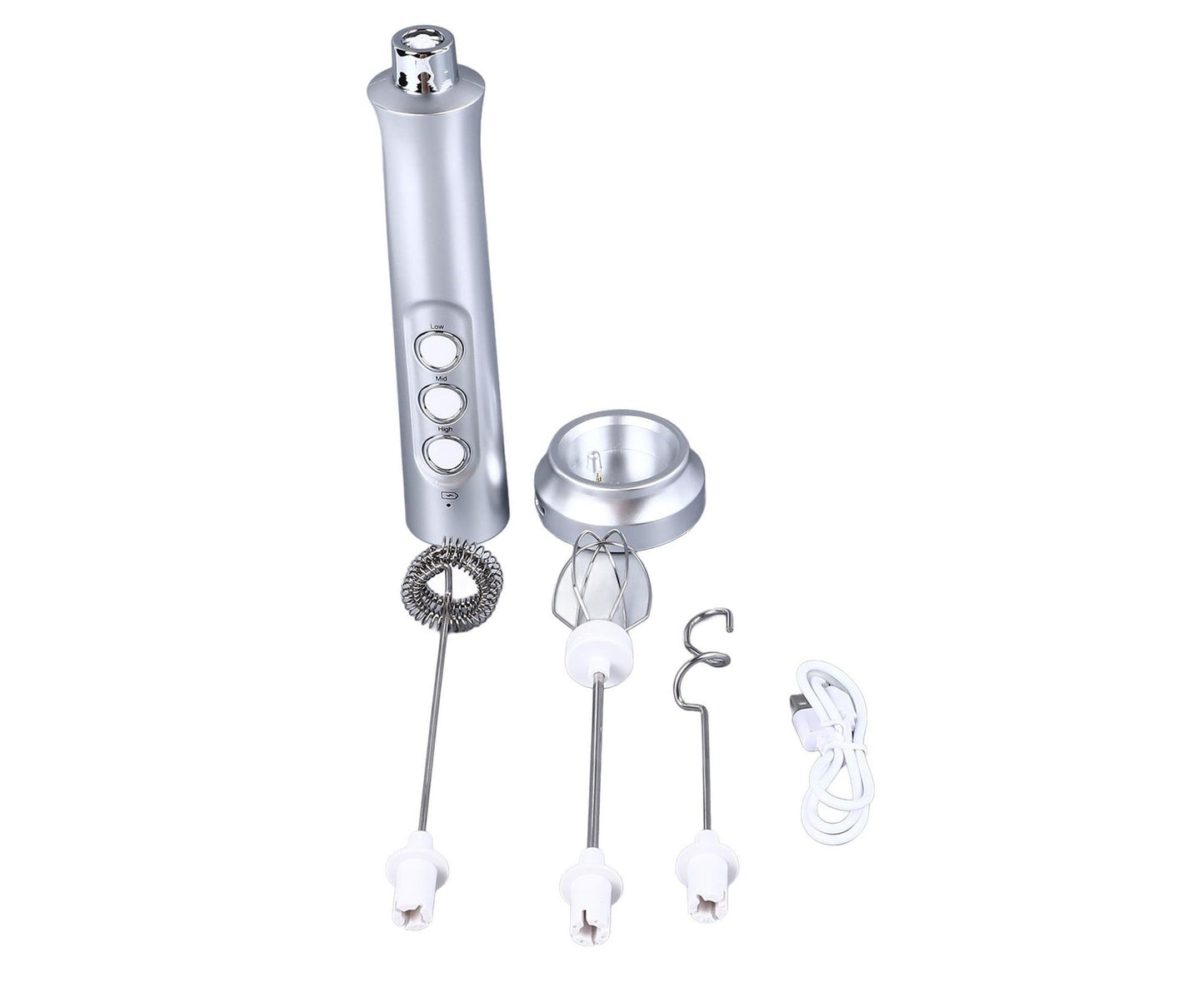 Handheld Milk Frother, Powerful High-Speed USB Rechargeable, Whisk Drink Mixer for Coffee, Matcha & Hot Chocolate