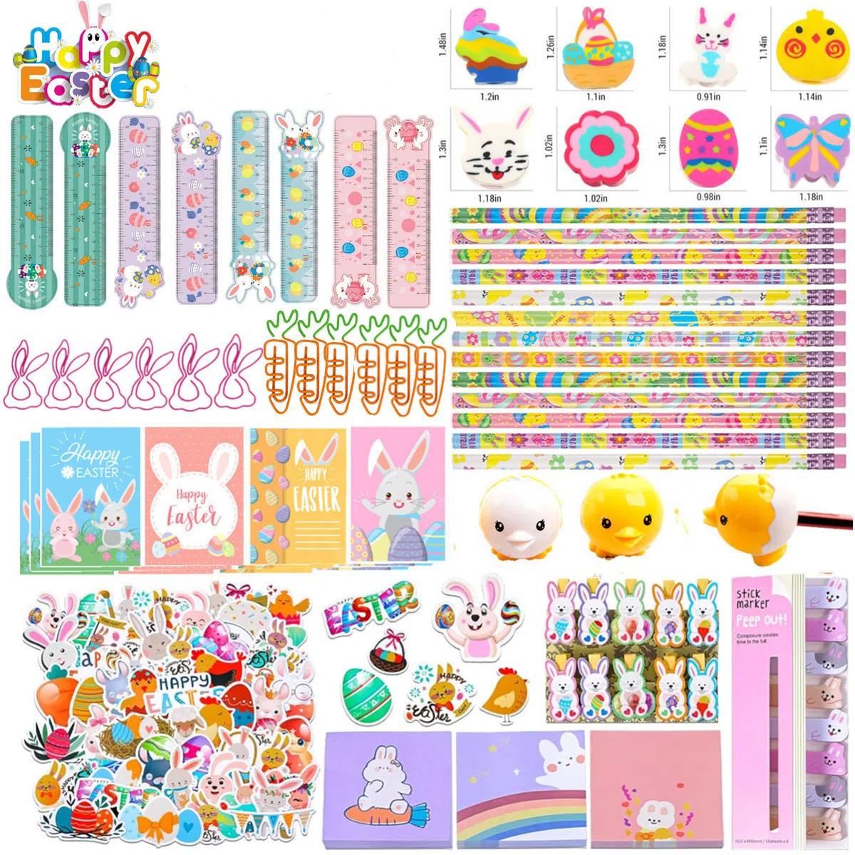 146pcs Happy Easter Gift Set - Fun Holiday Gift for Girls and Boys, Perfect for Egg Hunt & Party Gift