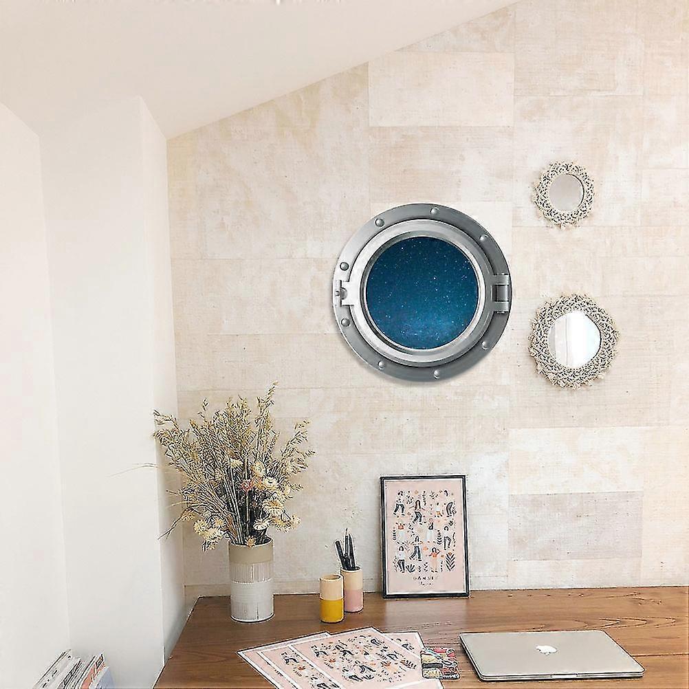 3D Windows Sticker Porthole 3d Wall Sticker Universe Wall Stickers Wall Stickers Beach Nautical Ocean Seaside Decoration