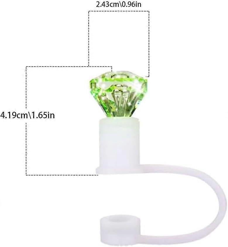 Diamond Straw Toppers for Stanley Cup, Silicone Straw Covers for Stanley Cup Random Color