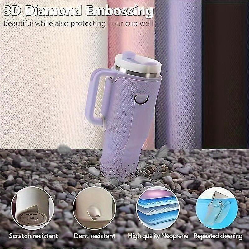 Water Bottle Holder For Stanley 40oz Tumbler With Sling, Adjustable Shoulder Strap Straw Cover For Stanley Cup Accessories