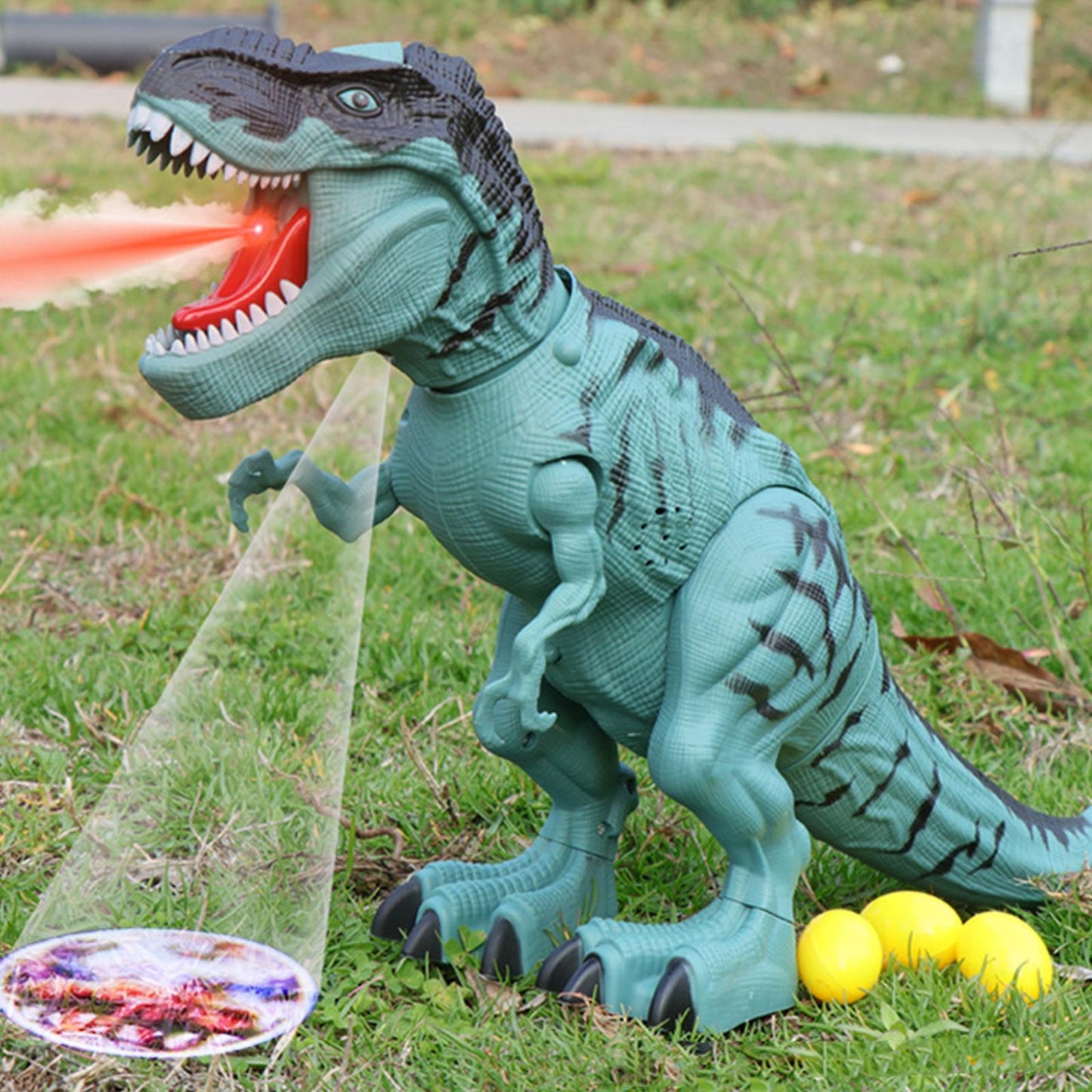 Light Sound Dinosaur Dinosaur Toy Dinosaur Hand-made boy and girls Toy (Spray Egg Laying Dinosaur)