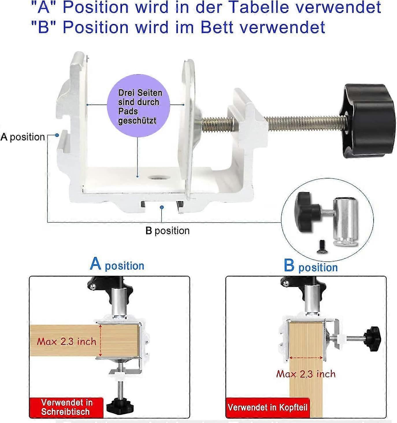Adjustable Foldable Tablet Stand for Bed
