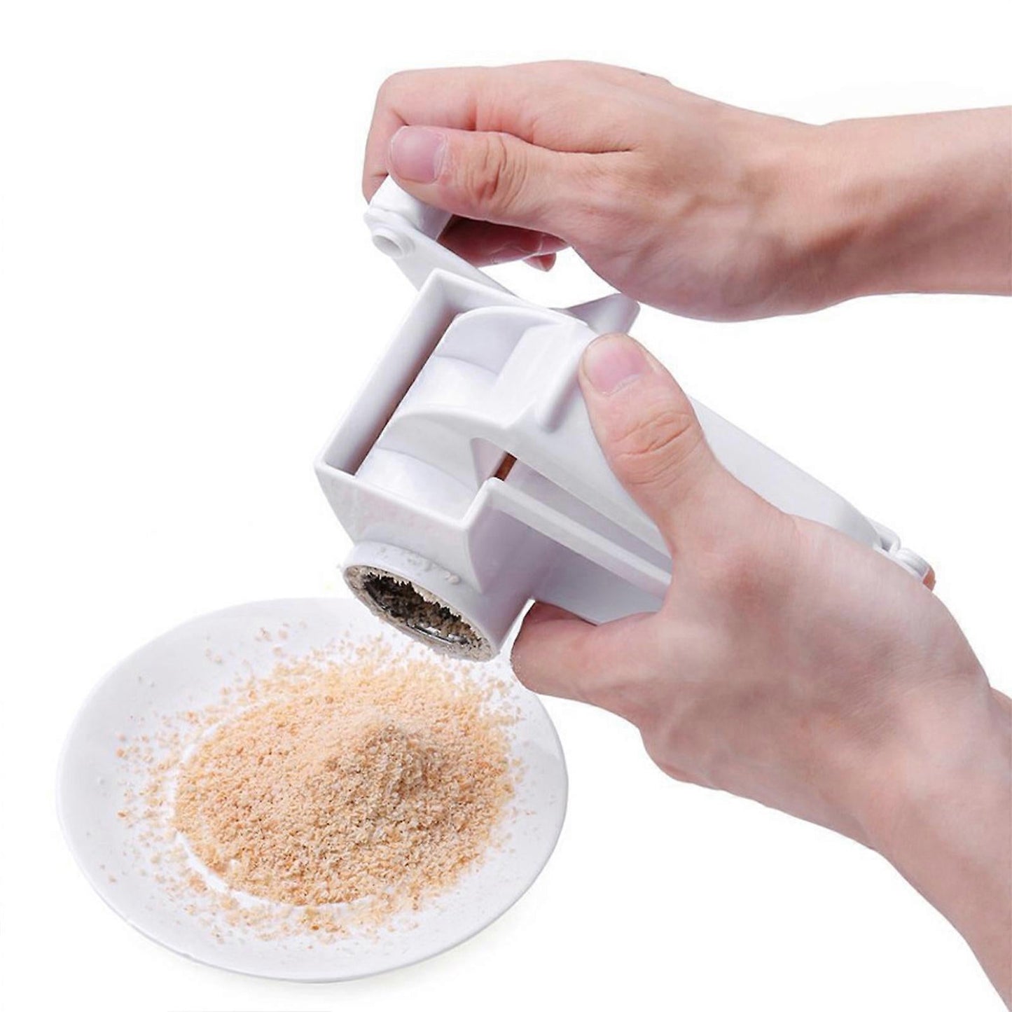 Handheld Rotary Parmesan Cheese Grater with Handle