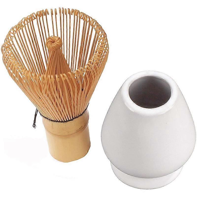 Matcha Whisk Set - Bamboo Whisk and Holder for Traditional Matcha Tea Making