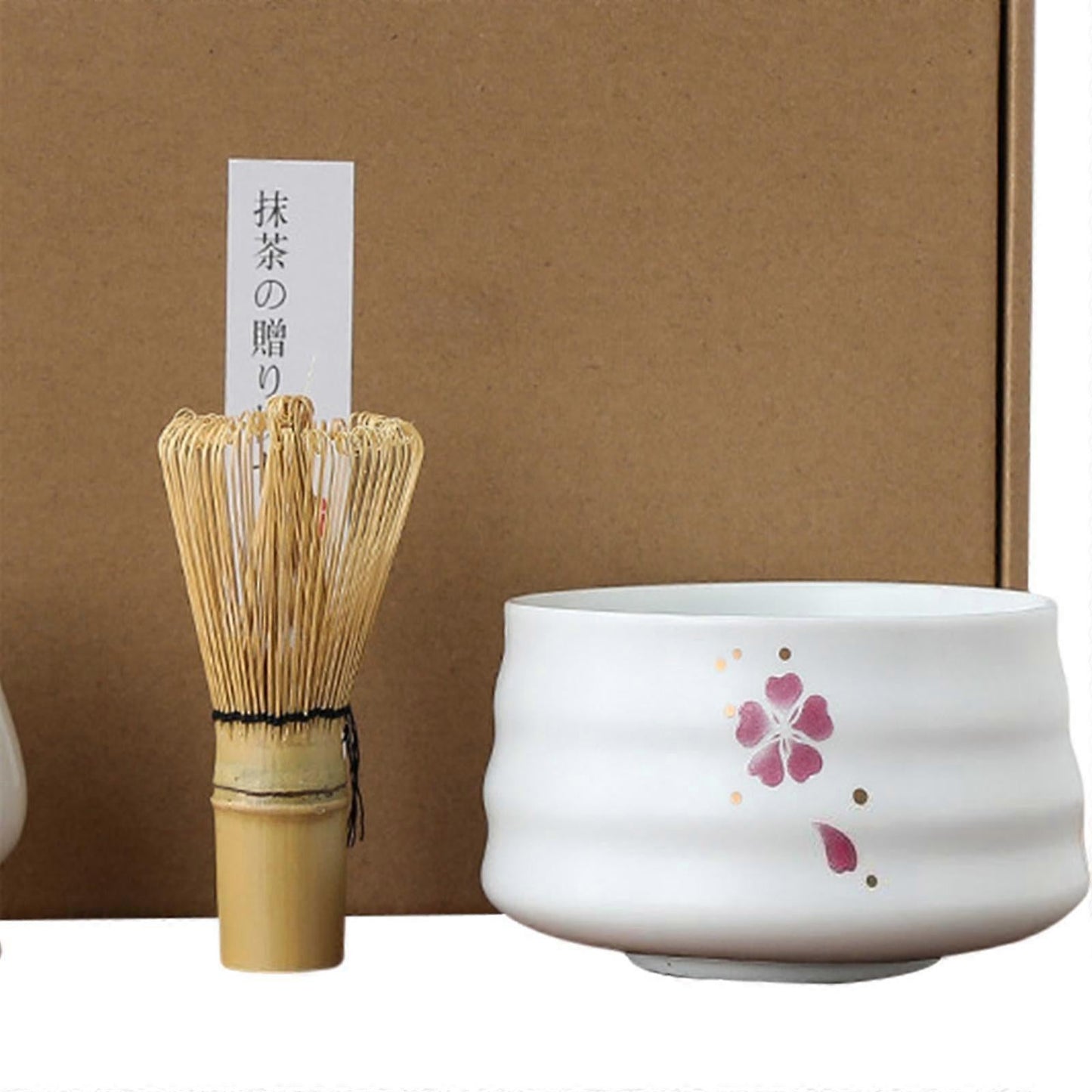 Tea Spoon, Tea Whisk, and Whisk Holder Set - Kitchen and Tea Room Utensils