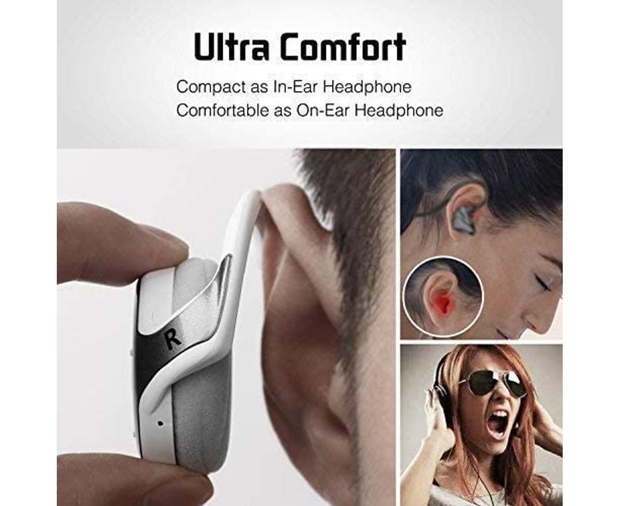 Bluetooth Wireless Headphones - Clear Voice Capture - Echo Cancellation Mic for Sport