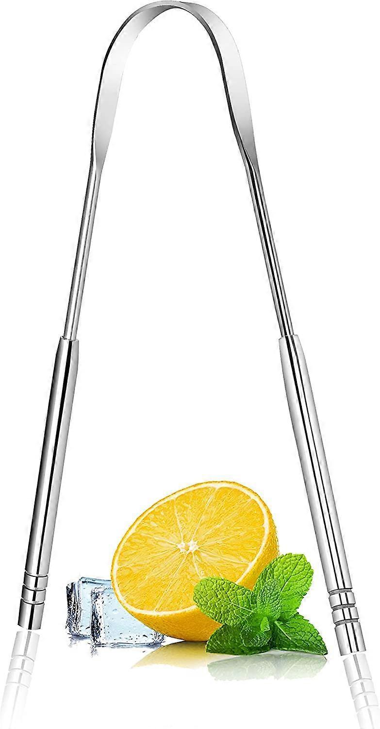 Stainless Steel Tongue Scraper, Metal Tongue Cleaner for Adults & Babies