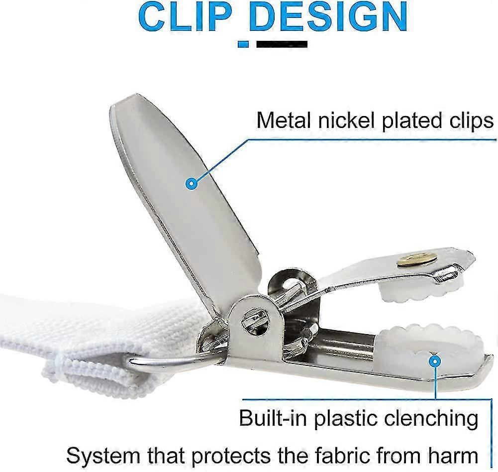4PCS Bed Sheet Holder Clips, Adjustable Sheet Attachment Belts for Bedding