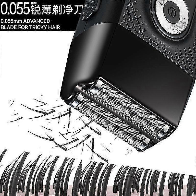 Reciprocating Electric Shaver with LCD, Rechargeable Beard Trimmer