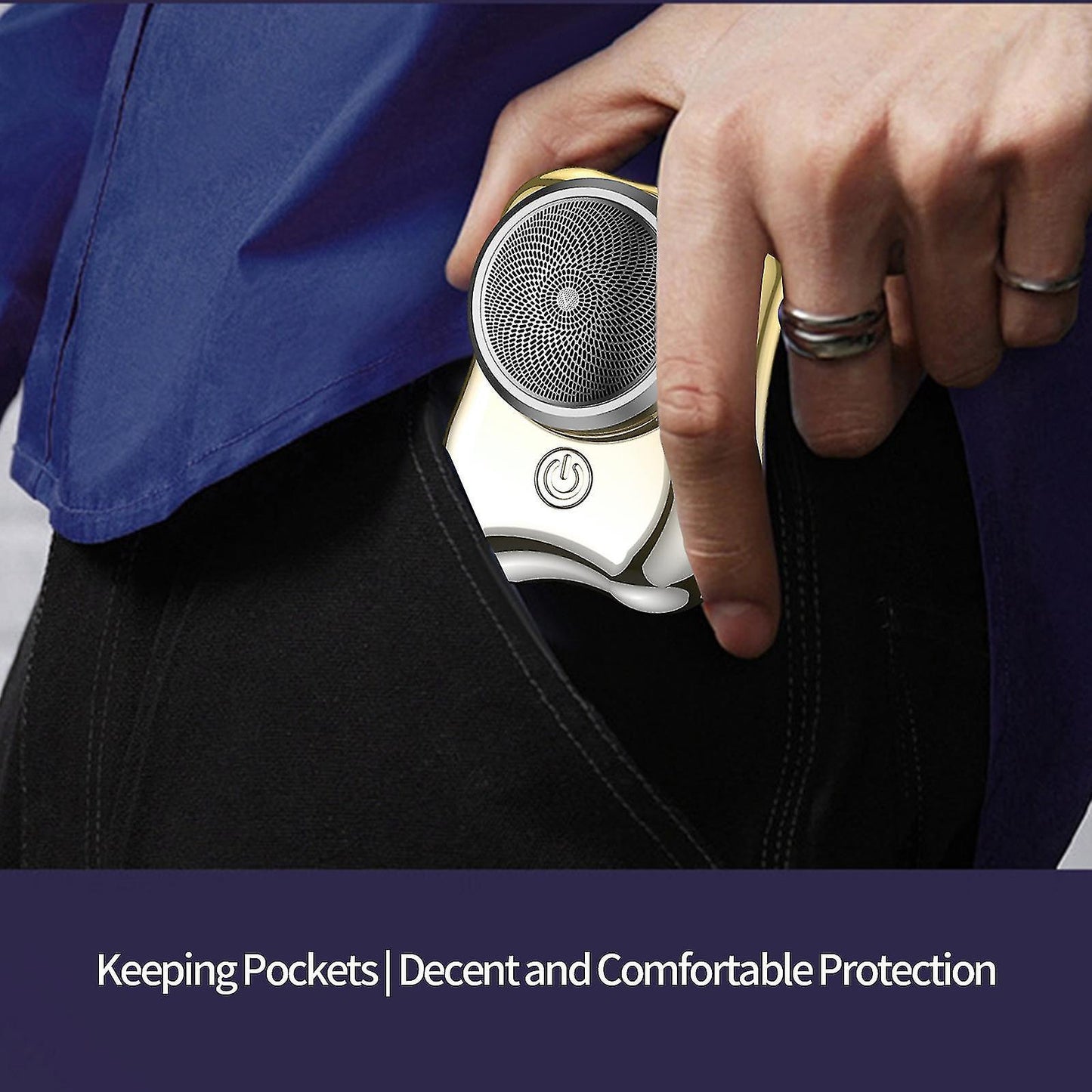 USB Mini Electric Shaver for Men, Portable Razor for Travel & Family