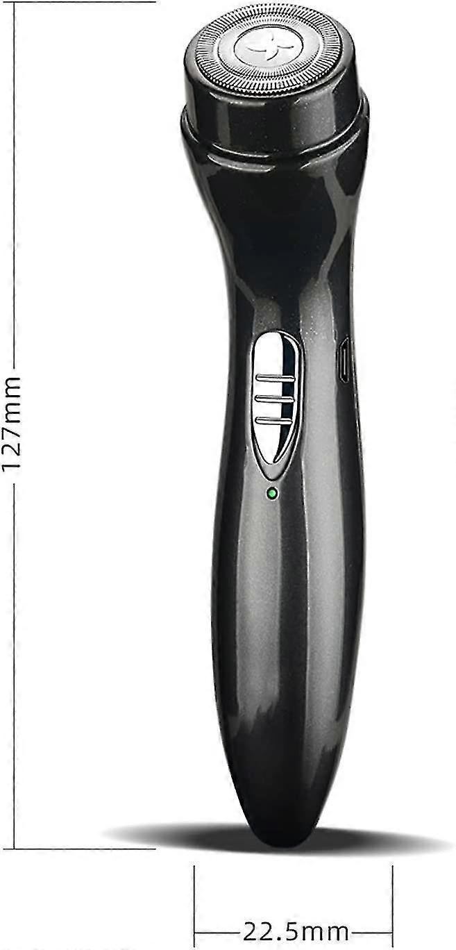 Men's Portable Electric Shaver, Mini USB Beard Razor, Wet & Dry Use, Travel Size